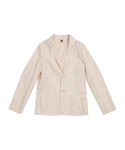 Emporio Armani Long-sleeved Coat In Nude