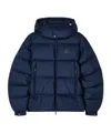 Emporio Armani Long-sleeved Cotton Jacket In Blue