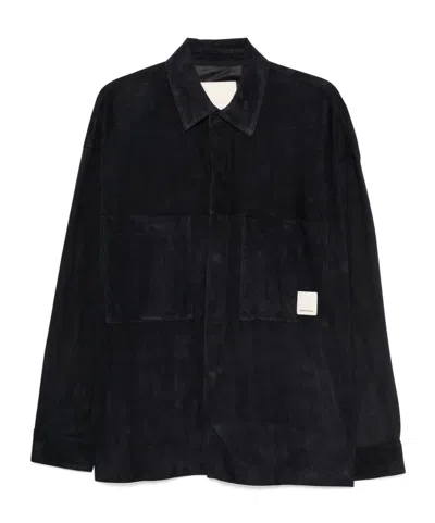 Emporio Armani Long-sleeved Shirt In Black