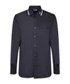 Emporio Armani Blue Logo Polo Shirt In Black