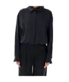 Emporio Armani Long-sleeved Shirt In Black