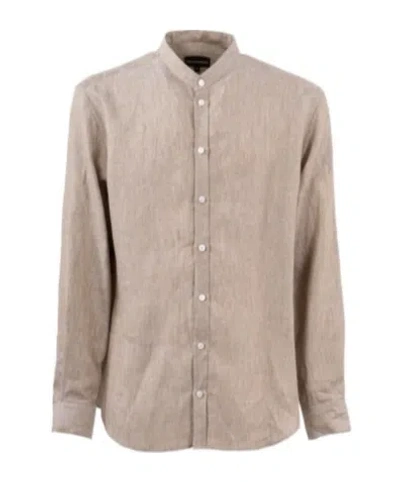 Emporio Armani Long-sleeved Shirt In Nude