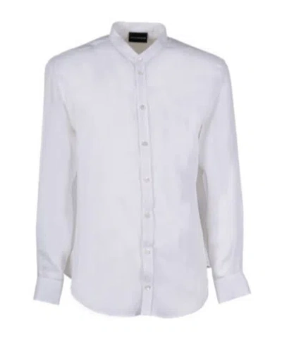Emporio Armani Man Shirt Light Grey Size 17 Cotton