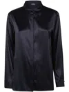 Emporio Armani Silk Shirt With Buttoned Cuffs And Spread Collar