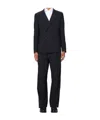 Emporio Armani Long-sleeved Suit In Black