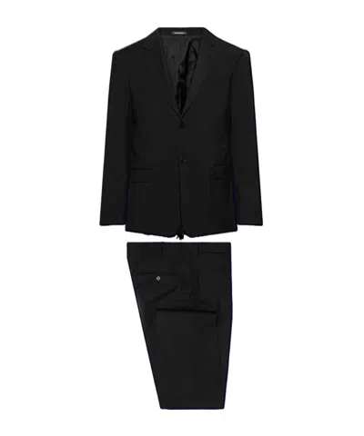 Emporio Armani Long-sleeved Suit In Black