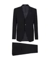 Emporio Armani Rich Brown Tailored Suit In Black