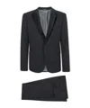 Emporio Armani Long-sleeved Suit In Black
