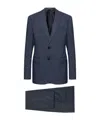 Emporio Armani M Line Man Suit Navy Size 40 Virgin Wool In Black