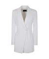 Emporio Armani Long-sleeved Suit Coat In White