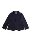 Emporio Armani Long-sleeved Suit Jacket In Blue