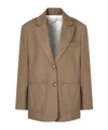 EMPORIO ARMANI GABARDINE-WEAVE BLAZER