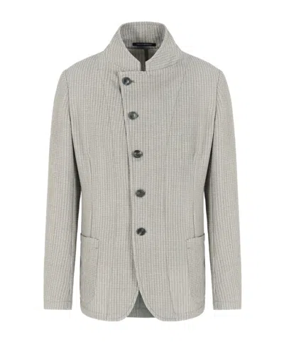 EMPORIO ARMANI STAND-UP COLLAR JACKET