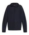 Emporio Armani Men's Allover Logo Hoodie In Black