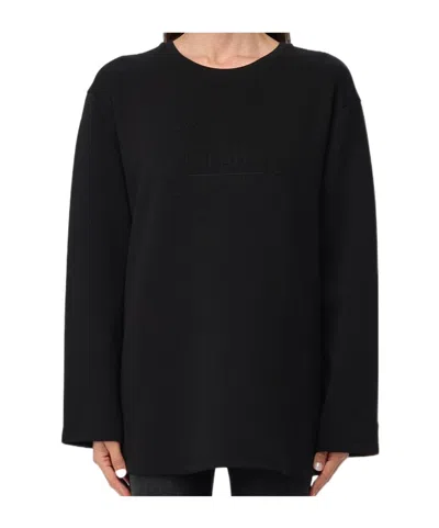 Emporio Armani Long-sleeved Sweater In Black