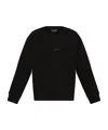 Emporio Armani Long-sleeved Sweater In Black