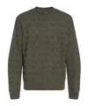 Emporio Armani Long-sleeved Sweater In Black