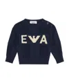 Emporio Armani Long-sleeved Sweater In Black