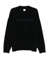 Emporio Armani Logo-print Sweater In Black