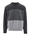 Emporio Armani Long-sleeved Sweater In Black