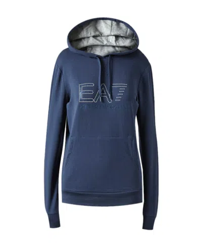 Emporio Armani Long-sleeved Sweater In Blue