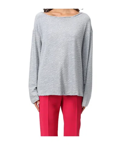 Emporio Armani Long-sleeved Sweater In Hellblau