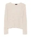 Emporio Armani Long-sleeved Sweater In Neutral