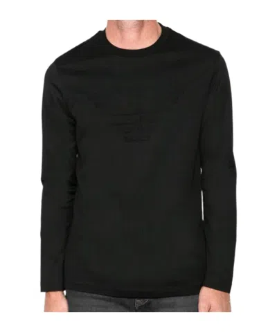 Emporio Armani Long-sleeved T-shirt In Black