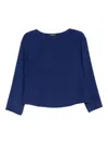 Emporio Armani Long-sleeves Blouse In Blue