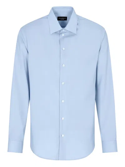 EMPORIO ARMANI LONG-SLEEVES BUTTON-UP SHIRT