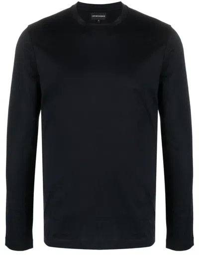 Emporio Armani Long-sleeve T-shirt In Blue