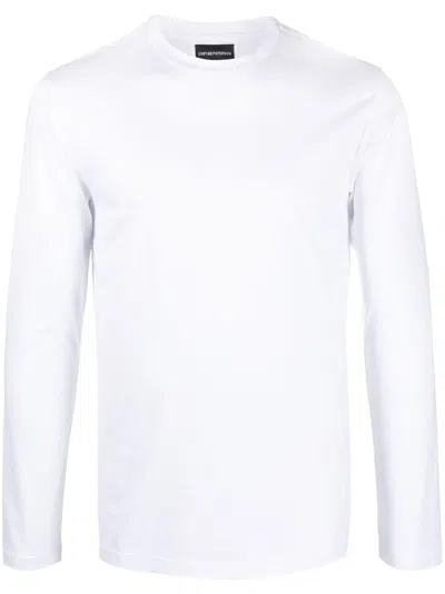 Emporio Armani Long-sleeves T-shirt In White