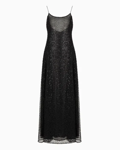 Emporio Armani Official Store Long Dresses In Black