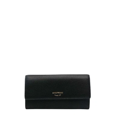 Emporio Armani Long Wallet In Black