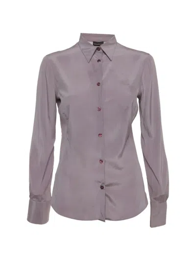 Pre-owned Emporio Armani Long-sleeve Shirt In Purple