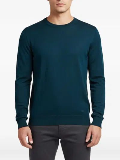 Pre-owned Emporio Armani Long-sleeve Sweater In Blue
