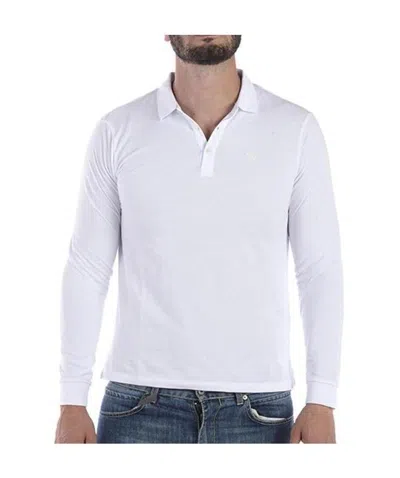 Emporio Armani Jersey Polo Shirt With Logo In White