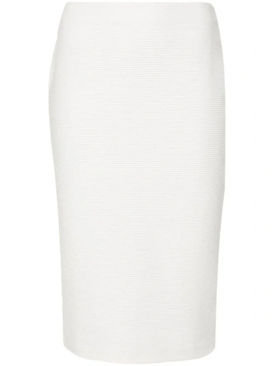 Emporio Armani High-waist Pencil Skirt In White