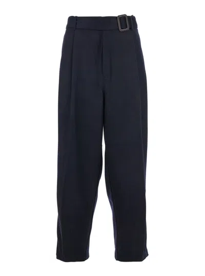 Emporio Armani Look 1 Pantalone Con Doppia Pince E Cintura In Black
