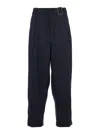 Emporio Armani Look 1 Pantalone Con Doppia Pince E Cintura In Blue