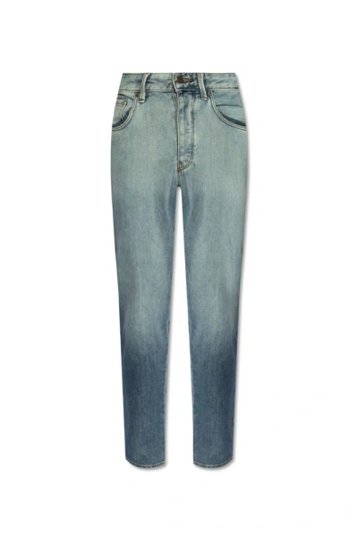 Emporio Armani Loose Fit Jeans In Blue