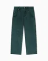 Emporio Armani Kids' Loose-fit Jeans In Worn-look Denim In Blue