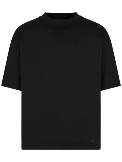 Emporio Armani Loose Fit T-shirt In Black