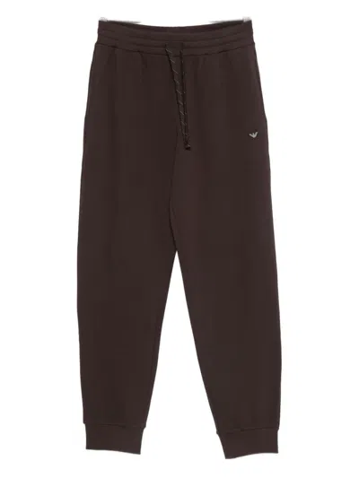 Emporio Armani Loungewear Trousers In Brown