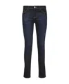 Emporio Armani Low-rise Skinny Jeans In Black