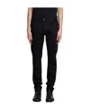 Emporio Armani Low-rise Tapered-leg Jeans In Black