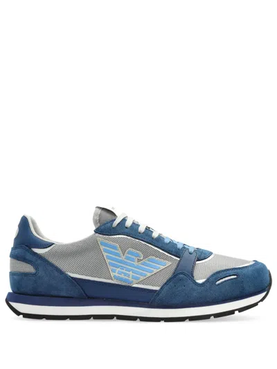 Emporio Armani Low-top Sneakers In Blue