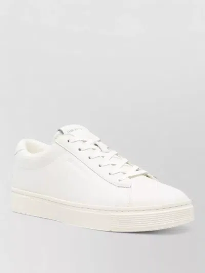 Emporio Armani Low Top Sneakers Round Toe Flat Sole In White