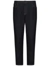 Emporio Armani Low-waisted Slim Fit Denim Jeans In Black