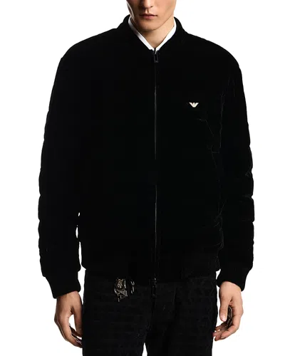 Emporio Armani Lunar New Year Reversible Down Jacket In Black